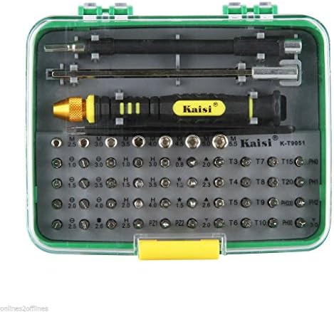 Kaisi 51-in-1 Repair Tool Screwdrivers Kit Set For Smartphone Computer Laptop