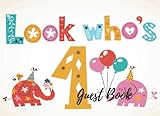 Guest Book: 1st - First Baby Birthday Anniversary Party Guest Book. Free Layout To Use As You Wish For Names & Addresses, Sign In Or Advice, Wishes, Comments Or Predictions. (Guests)