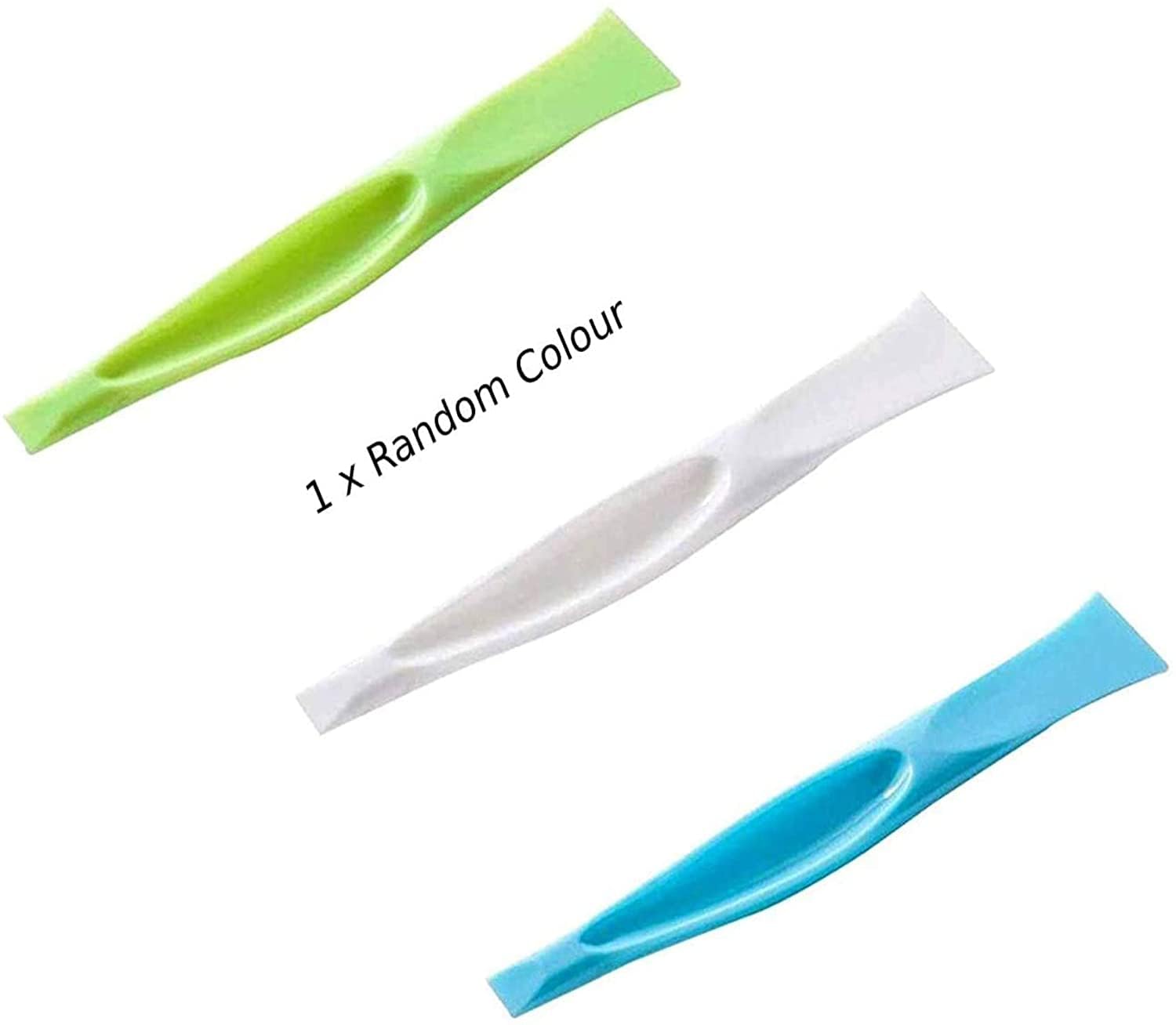 BestWayDigital BestWayKitchen 1 x Cleaning Scraper Spatula Plastic Tool Stains Label Gums Remover Scratch Free/Random Colour/Kitchen Household DIY Multipurpose Spatula