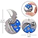 Cevinee trade; Creative Coin-shape Mini EDC Folding Pocket Keychain Knife - Blue