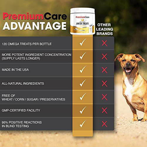 Omega 3 Alaskan Fish Oil For Dogs - All-Natural Wild Salmon Oil For Dogs With EPA & DHA Fatty Acids - Itch Free Skin + Healthy Skin & Coat + Hip & Joint Support + Allergy, Heart & Brain Health