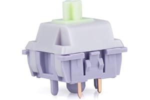 EPOMAKER Wisteria 39gf Linear Mechanical Keyboard Switches, 5-Pin Pre Lubed Creamy Switch, 30 PCS, with POM PTFE Stem, 20.4mm Spring, Compatible with MX Keycaps for Gaming Keyboard