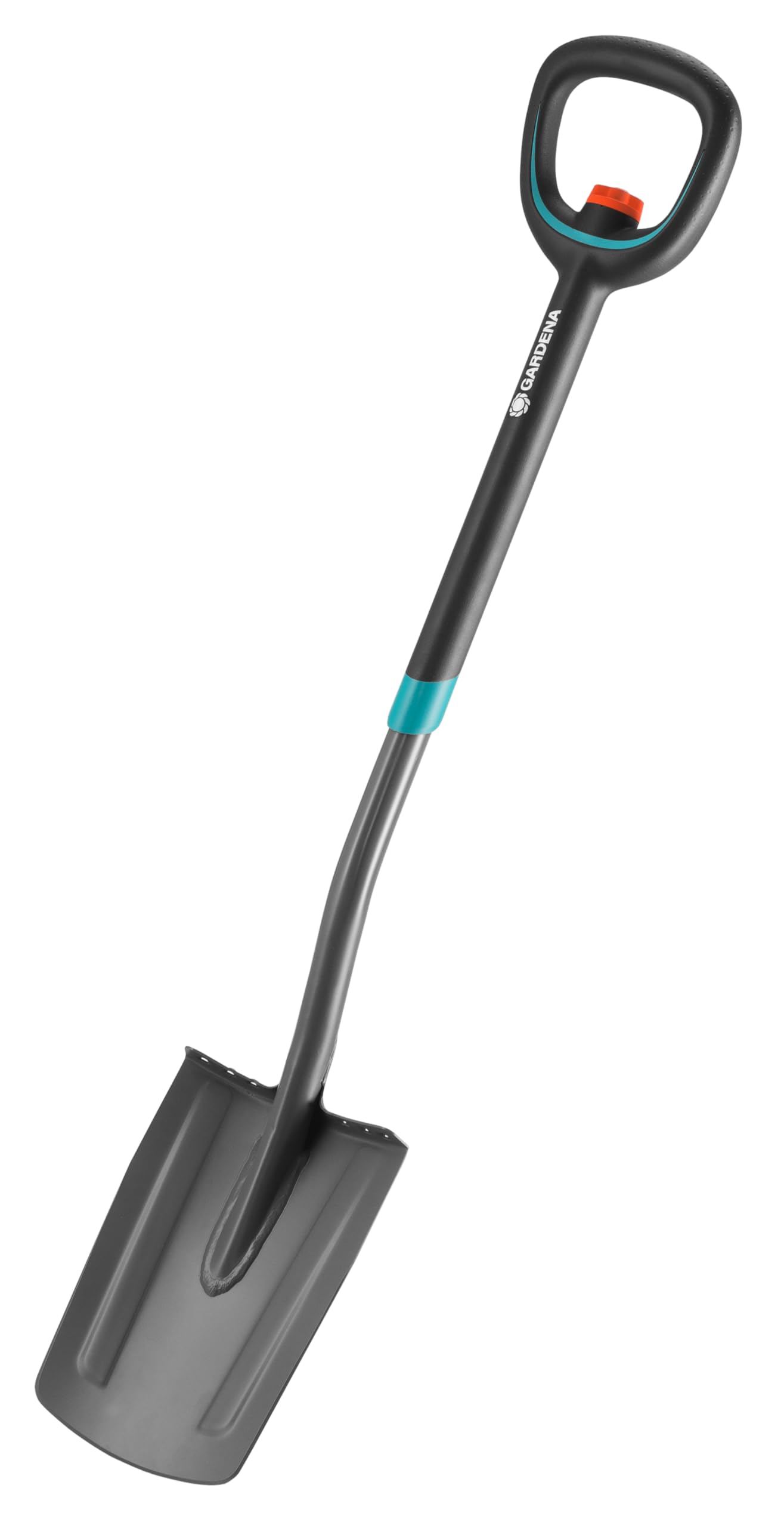 Gardena NatureLine Spade, Garden Spade Steel for Turning Over and Removing Soil, Safe Foot Rest, FSC Ashwood D-Handle (17000-20)