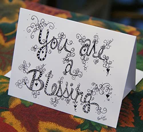 Amazon Christian Greeting Cards 6 YOU ARE A BLESSING Hand Designed Amazon Christian Greeting Cards 6 YOU ARE A BLESSING Hand Designed