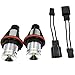2Pcs Blue BMW Angel Eyes Halo Ring Marker Light Bulb CREE Led Headlight 5W 6000K 720Lm for BMW 1 5 6 7 Series X3 X5 (Fit E39 E53 E60 E63 E64 E65 E66 E83 E87)