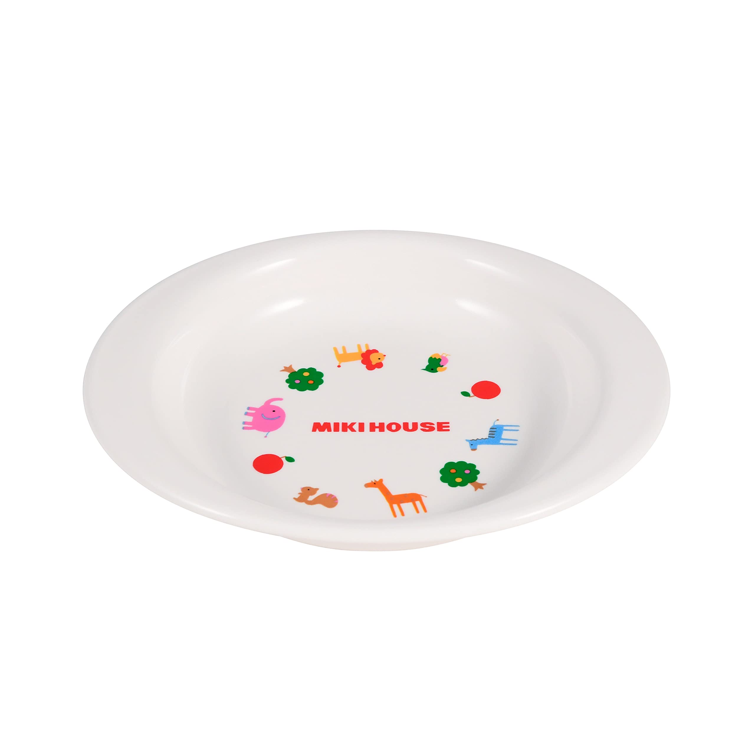 【 ミキハウス 】 プレート マルチプレート 小皿 離乳食 ベビー食器 日本製 男の子 女の子 キッズ 赤ちゃん 子供用 46-7065-358 白商品画像