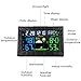 Mesuvida Wireless Weather Forecast Station, Indoor Outdoor Digital Color Weather Monitor with Home Alarm Clock, Temperature Sensor, Digital Time, Calendar, Weather Gadget, Thermometer for Tabletop Use