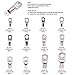 Seloky 120Pcs Assorted Heavy Duty Wire Lugs Battery Cable Tinned Copper Eyelets Tubular SC Ring Terminals Connectors with Spy Hole Assortment Kit-12 Sizes