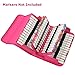 NIUTOP 80 Slots Marker Pen Case Markers Carrying Bag Holder for Primascolor Marker and Copic Sketch Marker, Permanent Paint Marker, Dry Erase Marker, Repair Marker Pen, Color Highlighter