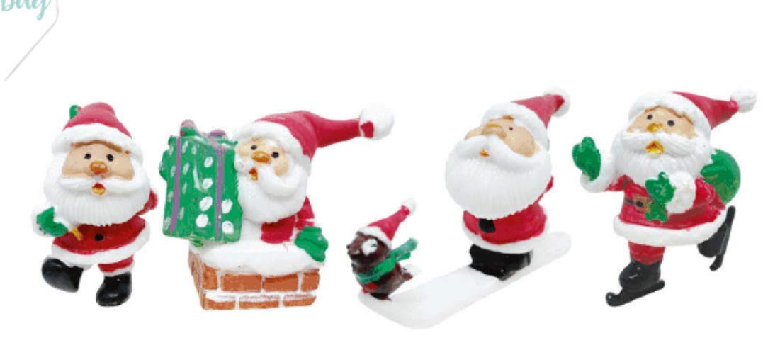 Creative Party F366 Magical Santa Cake Topper Picks-72 Pcs
