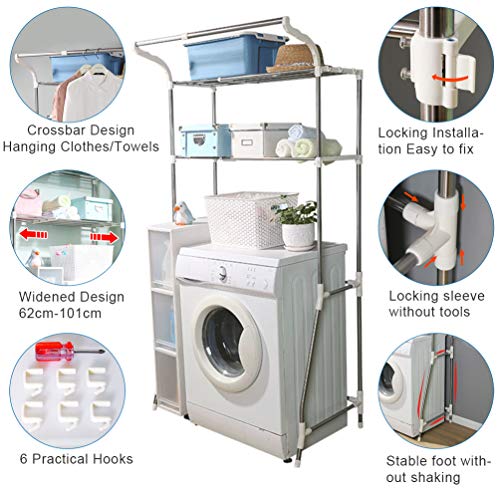 Hershii Over The Toilet Storage Shelf Bathroom Space Saving Organizer