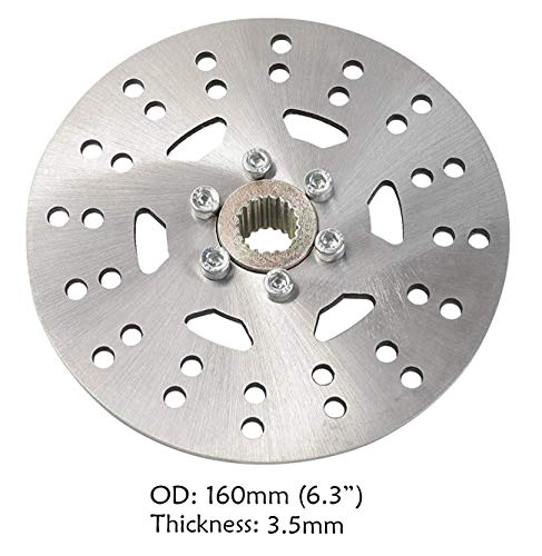 ZXTDR Rear Axle Shaft Assembly Kit with 4.1-6 Wheels Tires Rims and Sprocket Brake Disc Pillow Block for Go Kart Quad Trike Drift Bikes - Thumbnail 4