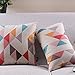 Createforlife Cotton Linen Decorative Throw Pillow Case Cushion Cover Multicolor Tetris Pattern Rectangle 12