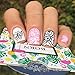 Born Pretty 5.5cm Round Nail Art Stamp Template Butterfly Flower Design Image Plate BP-99