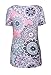 Dokotoo Womens Ladies Summer Casual Short Sleeve Floral Blouses Juniors Tops Shirts Plus Size Grey Large