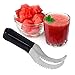 Angelbubbles Watermelon Slicer Large Melon Cutter 100% 304 Stainless Steel (Black)
