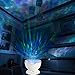 [Upgraded Model] Ecandy Remote Control Ocean Wave Projector ,Aurora Night Light Projector with Build-in Speaker, Mood Light for Baby Nursery, Adults and Kids Bedroom, Living Room (White)