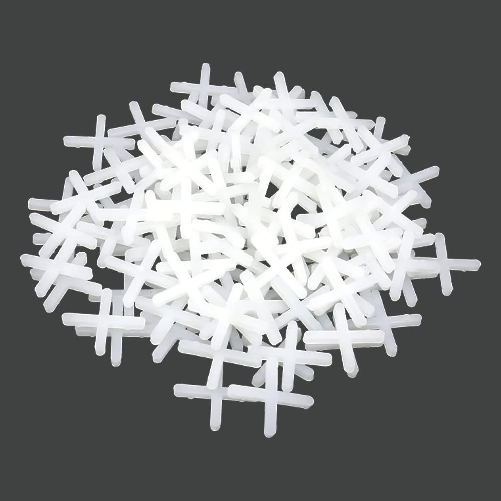 Tile Cross,1000 pcs Tile Spacers Tiles Cross Spacers Tile Leveling System Slab Spacers Plastic Cross Shaped Flooring Tiling Tools,for Accurate Tile Positioning DIY Paving Tiling Garden Wall Tiler（2mm）