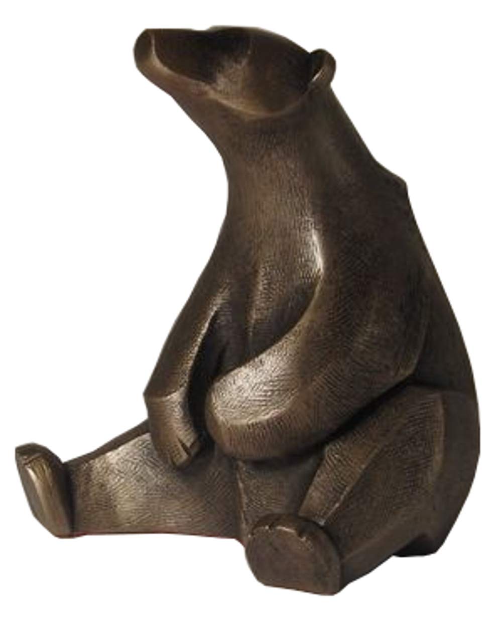 Polar Bear Sitting - Bronze Sculpture - 5.5" - Art Deco Frith Adrian Tinsley