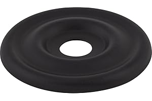 Top Knobs TK890BLK, Brixton Backplate 1 3/8 Inch - Flat Black