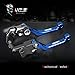 MZS CNC Pivot Brake Clutch Levers for Yamaha YZ80 YZ85 1995-2014/ TTR230 2005-2017 (Blue)