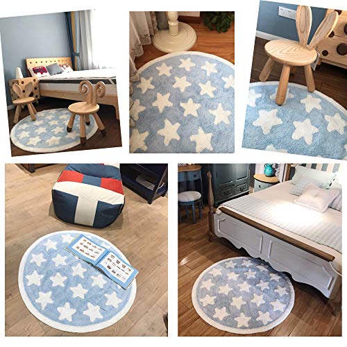 Plush Cotton Nursery Rugs for Boys and Girls Super Soft Playtime