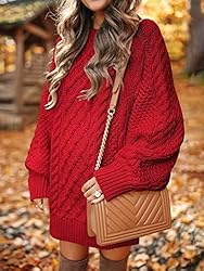 ANRABESS Women's Loose Crewneck Oversize Sweater