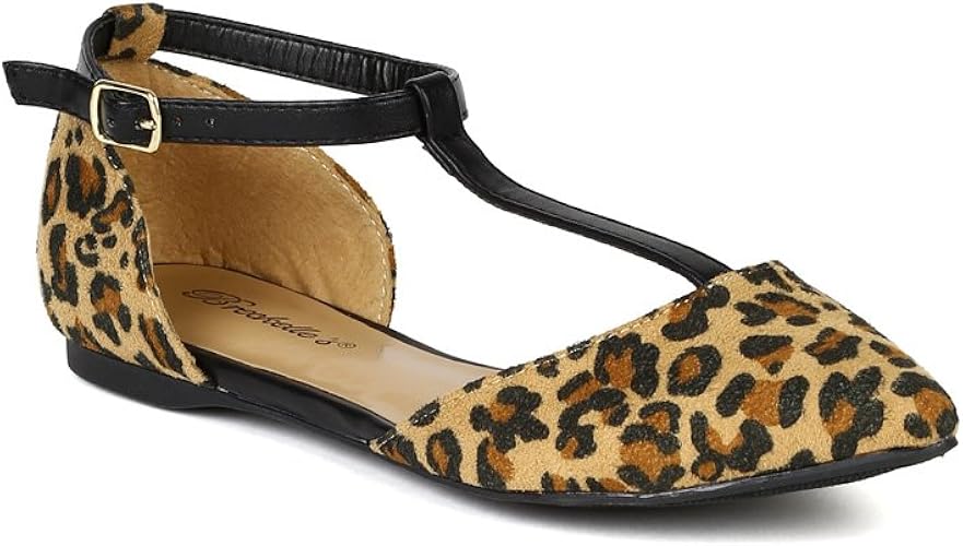 leopard cut out flats