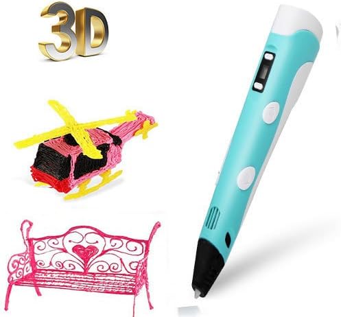 3D Printing Pen with LCD Screen,3D Drawing Pen for Doodling, Art &amp; Craft Making, 3D Modeling and Education School Pen With PLA Filament for Student and Adult