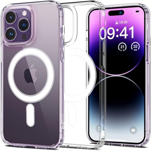 جراب موبايلiphone 12 Pro Max شفاف مغناطيسي بحافة ملونة – من Shein