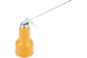 Kadimendium Oiler Pump Aluminum Alloy Lubrication Oil Can Pot Rigid Spout High Pressure Long Beak Spray Can for Feeding Lubricating Oil Engine Oil 500g(500g)