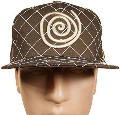 Toto Crisscross Flat Brim Hat - Brown/Tan