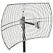 Altelix 2.4GHz 24dBi Directional Grid Parabolic Antenna N Female Connector Weather Resistant (2.4 GHz Point to Point)