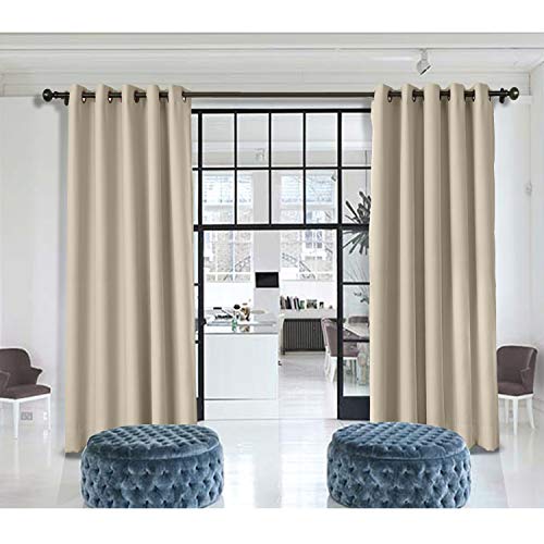 Macochico Indoor Privacy Curtains 10ft Wide X 7ft Height Antique