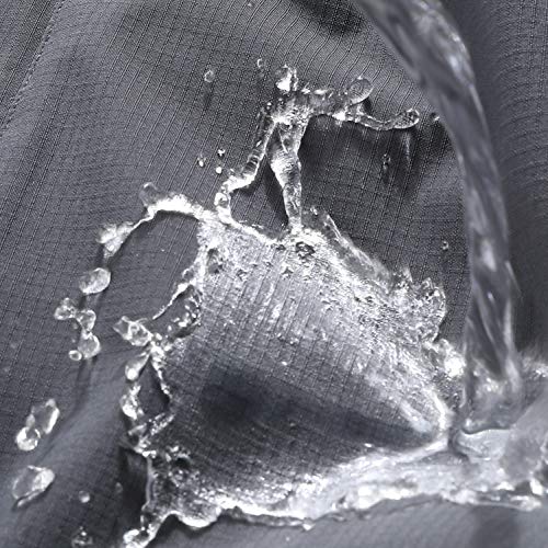 OTU Men's Lightweight Waterproof Hooded Rain Jacket Outdoor Raincoat