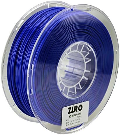 ZIRO 3D Printer Filament PLA PRO Basic Color Series 1.75MM 1KG(2.2lbs), Dimensional Accuracy +/- 0.05mm， Blue