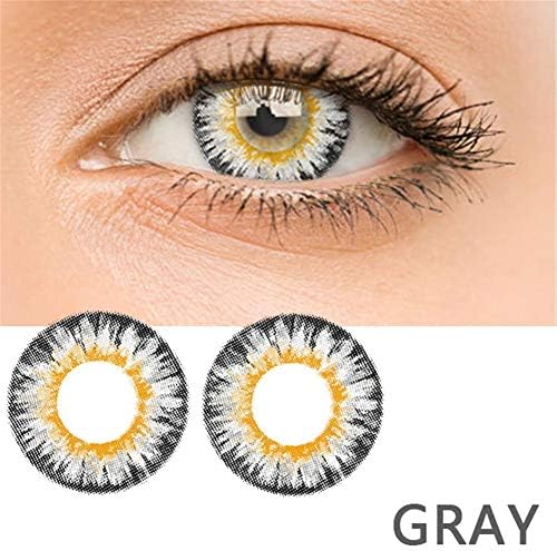 Sexy Women Multi-Color 2pcs cosmetics contact lenses Fashion Contact Lenses Cosmetic Makeup Eye Shadow Eyes Cosmetic Makeup