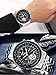 Gute Classic Pro Automatic Mechanical Wrist Watch for Men Black Luminous Day/Date/Month
