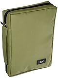 Promo Poly-Canvas Bible / Book Cover w/Fish Applique (Medium, Iguana Green) by