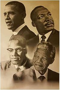 Canvas Print Wall Art Modular Pictures Malcolm X Martin Luther King Barack Obama Painting Nordic Poster Home Décor No Frame 15x20in