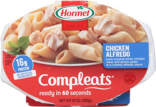 HORMEL COMPLEATS CHICKEN ALFREDO MICROWAVE TRAY, 10 OUNCES