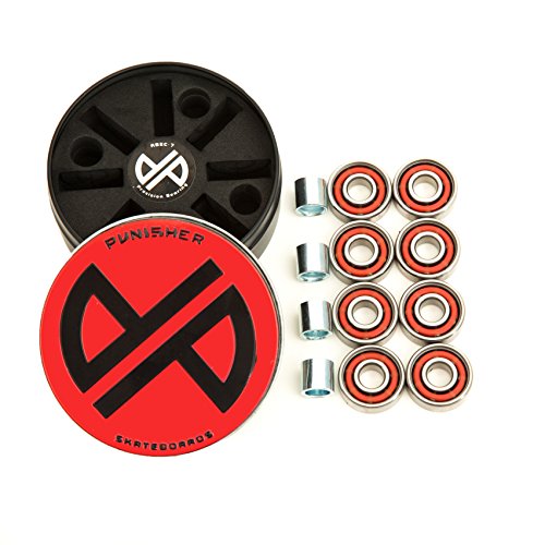 Pro Abec-7 High-speed Skate Precision Bearings Spacers, Red