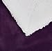 Amazon Basics Ultra-Soft Micromink Sherpa Throw Blanket, Plum