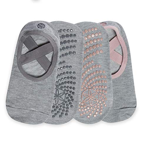 image for Gaiam Yoga Barre Socks | 2 Pack | Non Slip Sticky Toe Grip Accessories