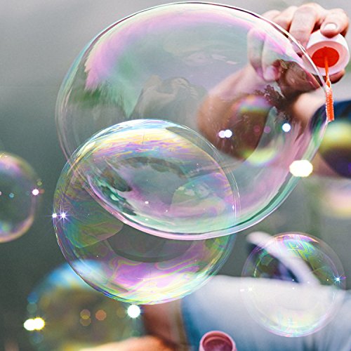 rainbow yuango 1000ML Safety Tasteless Big Bubbles Solution Refill 34 Ounces Gazillion Bubble Bottle Replacement Non-Toxic Premium Soap Bubble Liquid Refill Bubble Juice(Pink)
