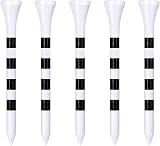 Zivisk Bamboo Golf Tees 70mm 100 Count White 2-3/4 Inch Wooden Tees