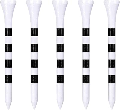 Zivisk Bamboo Golf Tees 70mm 100 Count White 2-3/4 Inch Wooden Tees