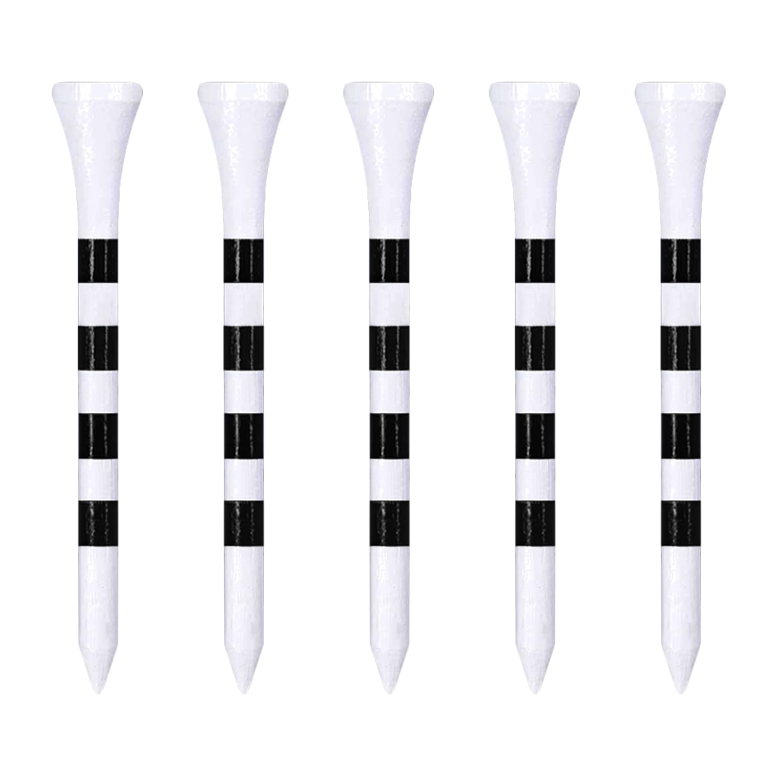 Zivisk Bamboo Golf Tees 70mm 100 Count, 2-3/4 inch Long Wooden Golf Tees - White