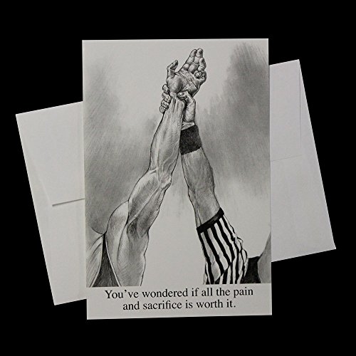 VICTORY WRESTLING GREETING CARD by Cauliflower Brand