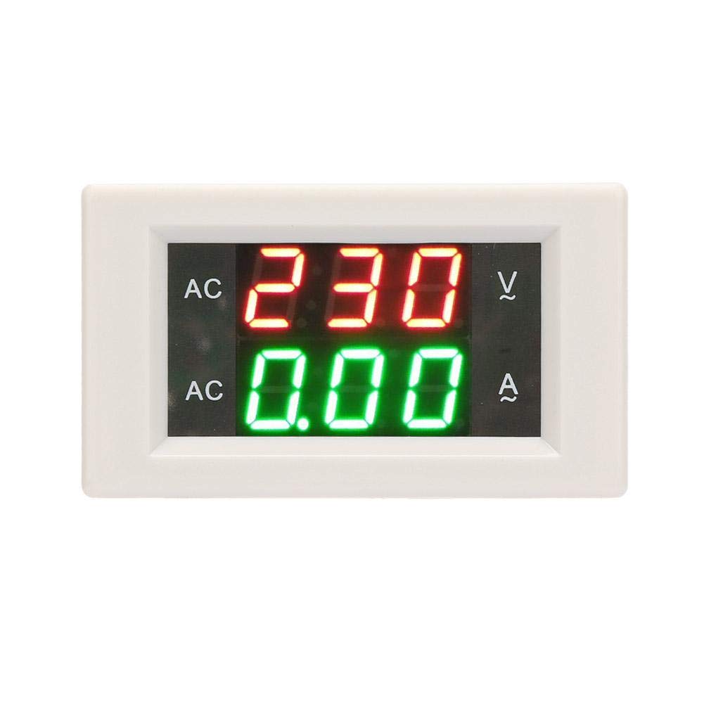 LED Dual Digital Display Voltage Meter YB4835VA 60-300V, AC Voltmeter Ammeter Sine Wave Current Digital Display Dual Red Green Current Tester 0-50A